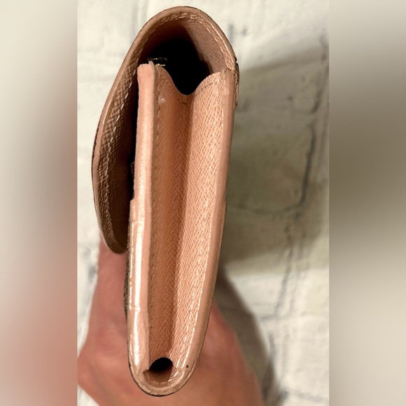 SOLD! ❌ Louis Vuitton Brown Damier Caissa Wallet With Pink Interior & Dust Bag - Picture 13 of 16